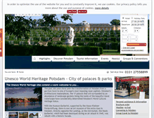 Tablet Screenshot of potsdam-tourism.com